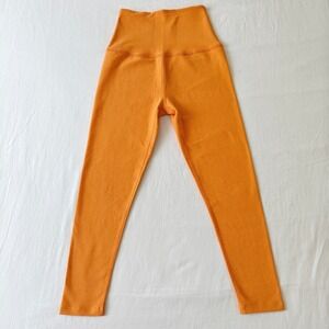 Beyond Yoga Spacedye High Waisted Leggings Midi Bright Orange XS Womens Pants